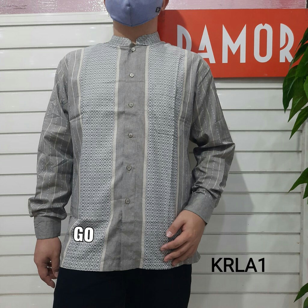 bego KRLA DAMOR (CRESSIDA) KOKO REGULER Baju Koko Cowok Pakaian Pria Muslim Lengan Panjang