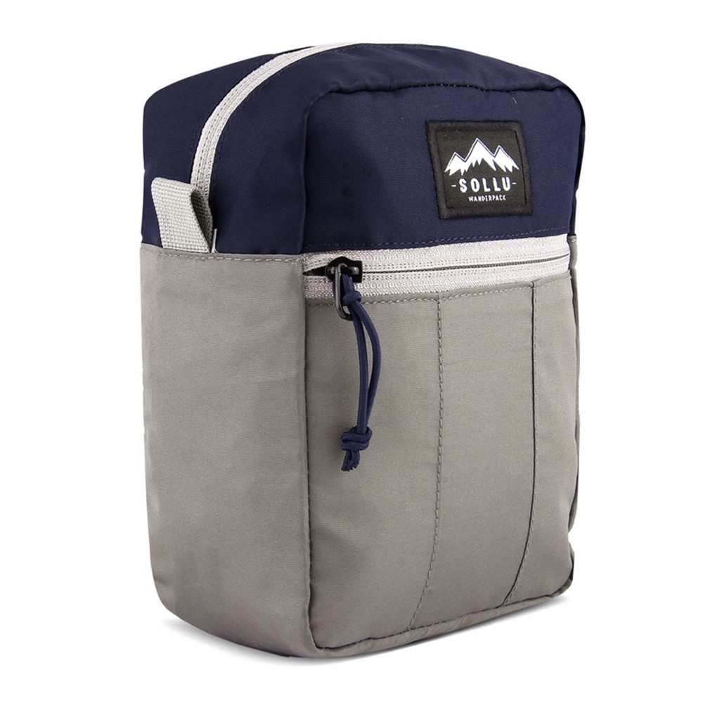 Sling Bag Mini Compact Waterproof, tas slempang outdoor, Tas Selempang outdoor, Tactic Navy Grey