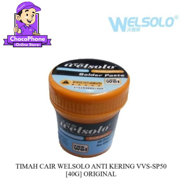 Timah Cair Welsolo Anti Kering VVS-SP50 40G Pasta Solder Original