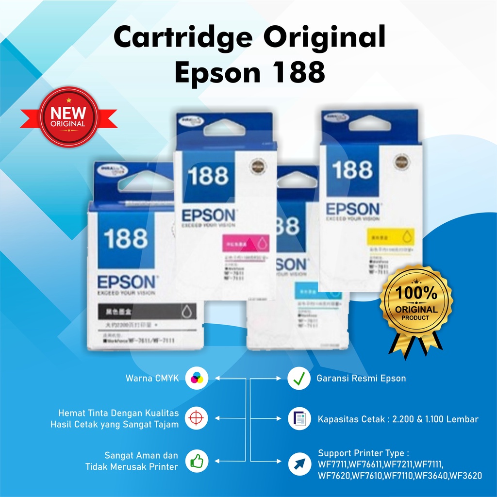 Tinta Epson 188 Black &amp; Colour Original