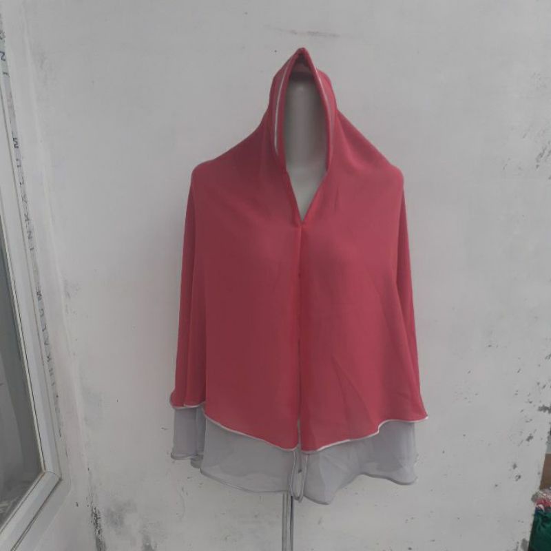 preloved khimar ceruty bolak balik