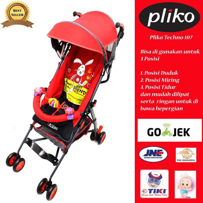 Makassar - Baby Stroller Pliko 107 Techno Buggy / Kereta Dorong Bayi Pliko Murah