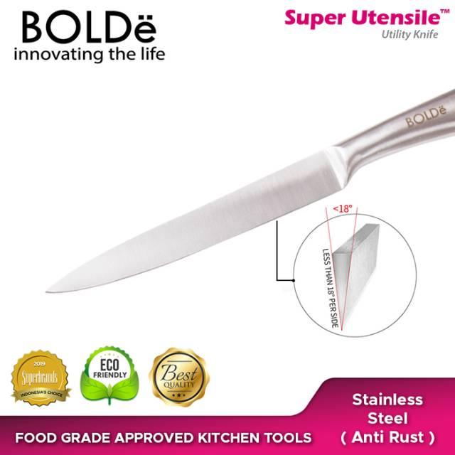 Pisau Kecil BOLDe Super Knives Titanium Utility Knife - Pisau Dapur