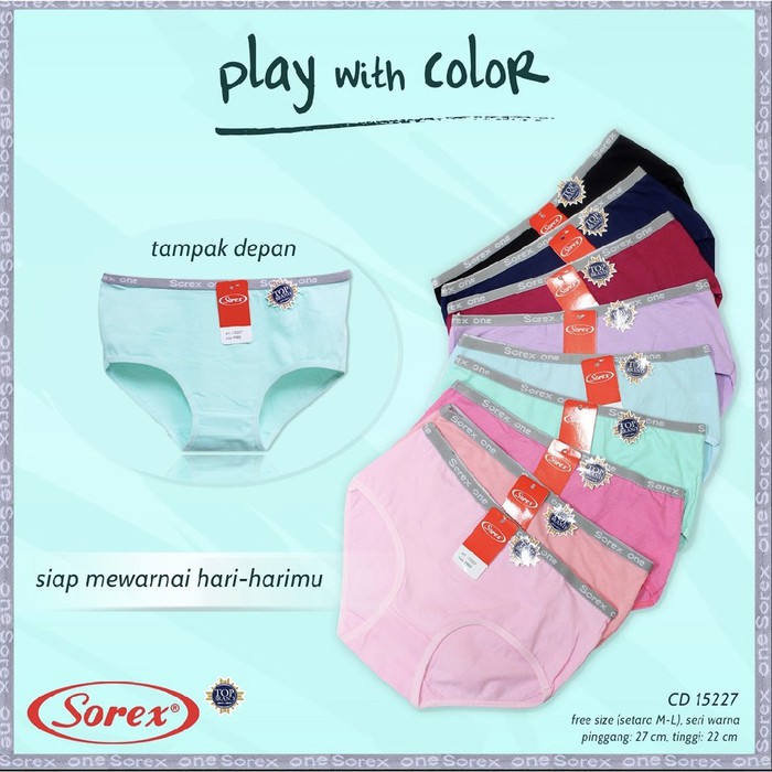 Celana Dalam Wanita Cd Remaja Sorex 15227 15228 15226 katun
