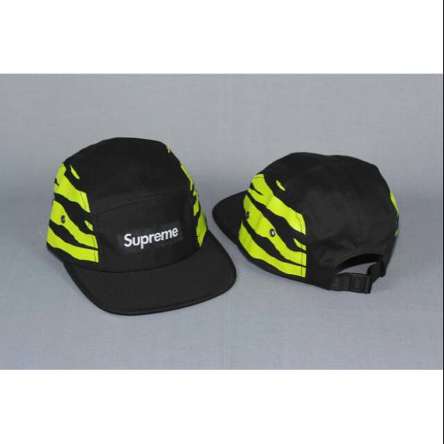 Supreme 5 panel tiger green