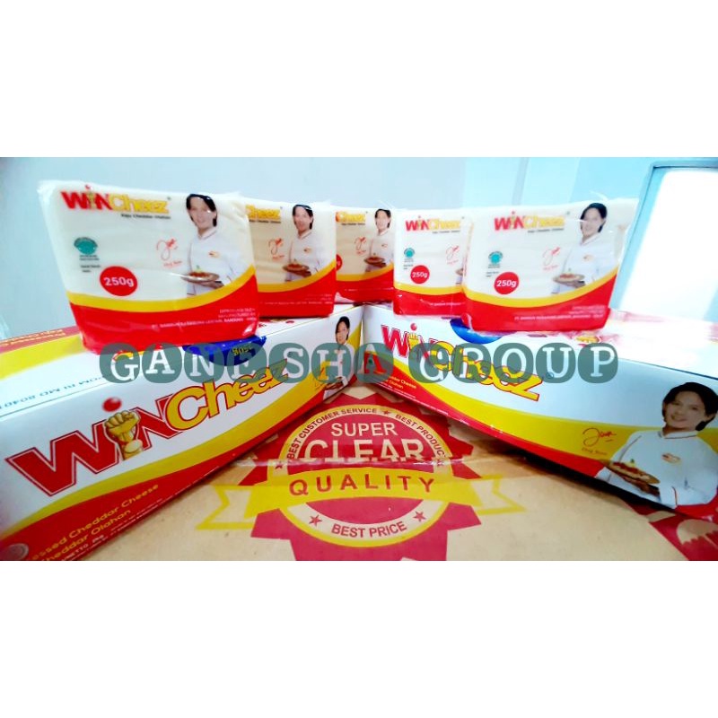 

Keju Wincheez kemasan box 2 kg (isi 8pcs 250gr)