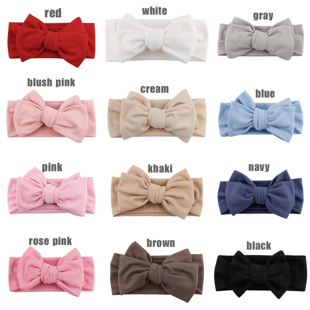 (Big Bow) Bandana bayi headband jumbo premium import pita anak perempuan catalog QUIN NO