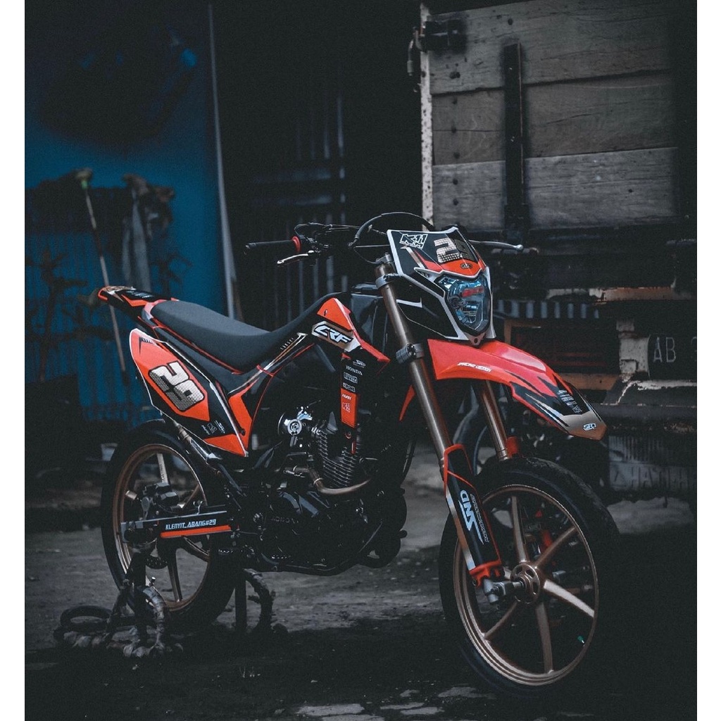 DECAL CRF KOMBINASI GOLD
