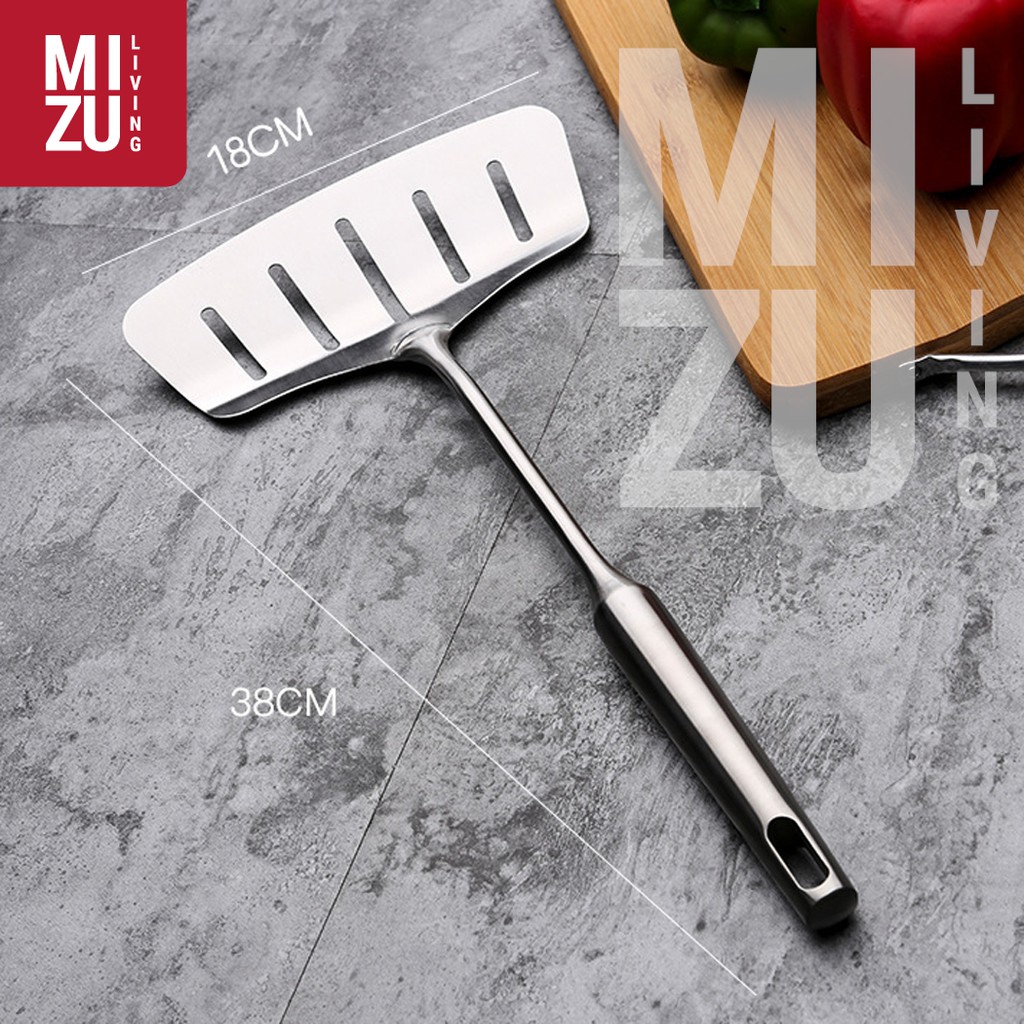 MAWARU UNICAST Slotted Spatula Turner Spatula Masak Full Stainless Steel