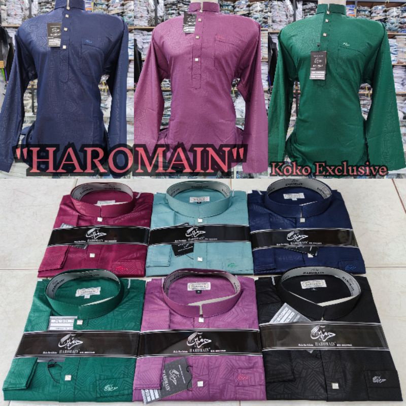 ATASAN BAJU KOKO HAROMAIN MOTIF ETNIK SULTON