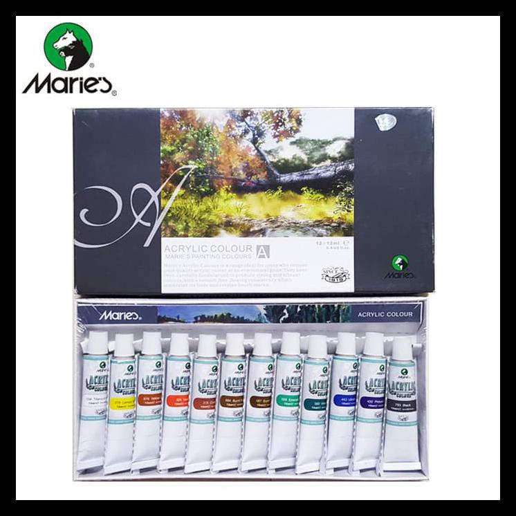 

BARU MARIES ACRYLIC COLOR SET 12 - 812B PERALATAN MELUKIS MURAH TERUPDATE