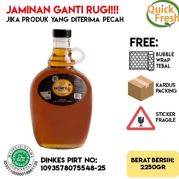 

[COD] Quick Fresh Honey / Madu Murni Asli 2250gr (Antique Bottle) [COD]