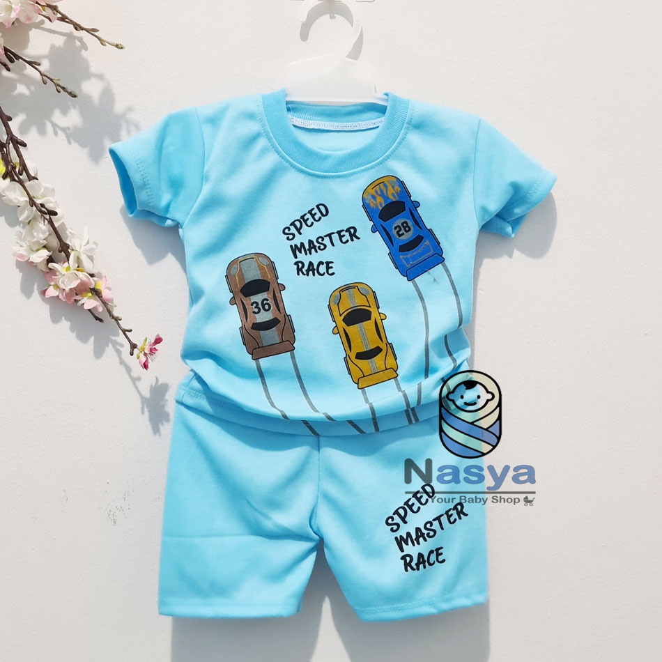 [J-010] Setelan Baju Bayi Pendek Murah Newborn (0-6 bulan)