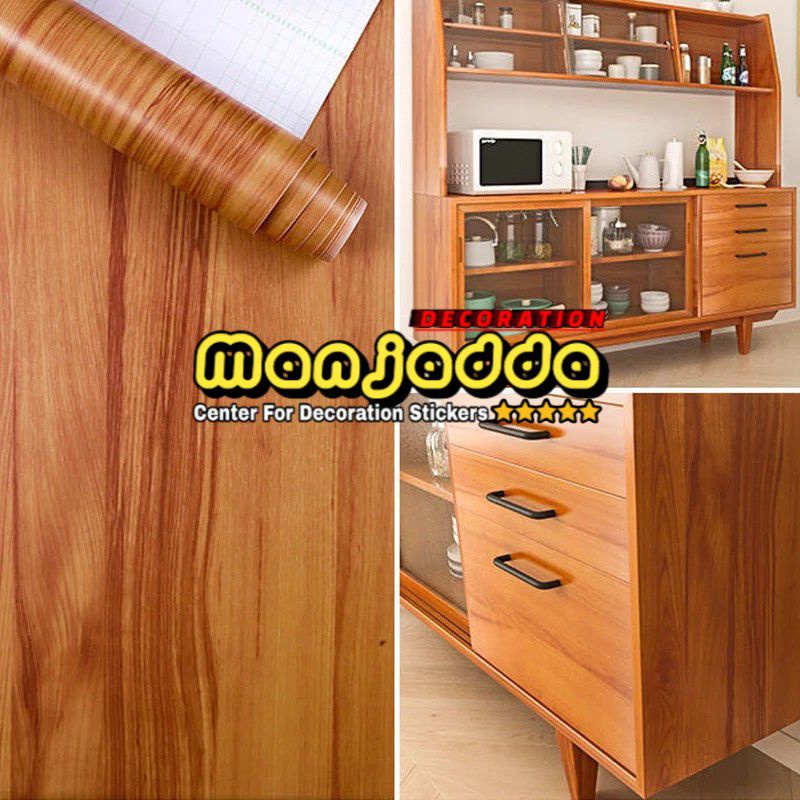 STIKER FURNITURE LEMARI MEJA PINTU DINDING LANTAI DAPUR MOTIF MARMER DAN SERAT KAYU ANTI AIR MINYAK DAN PANAS / WALLPAPER / WALL STICKER