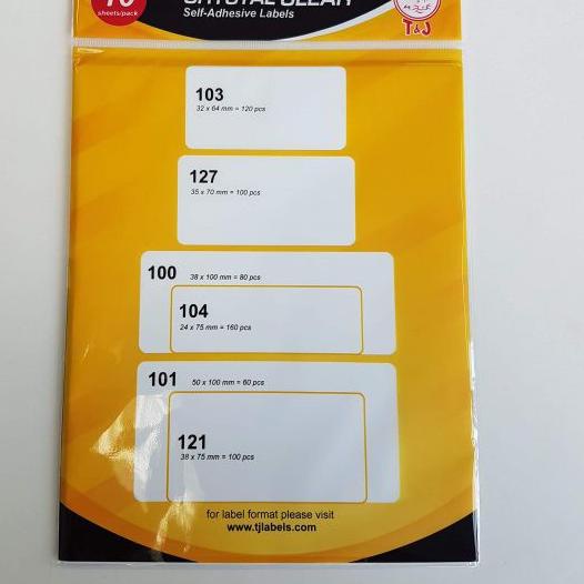 

Stok terbaru T&J Labels CRYSTAL CLEAR LABELS 103