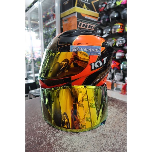 Visor Iridium Red Gold KYT Rc7 R10 K2rider