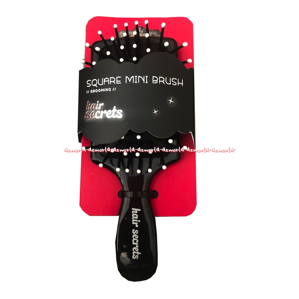 Hair Secrets Square Mini Brush Sisir Mini Untuk Travelling