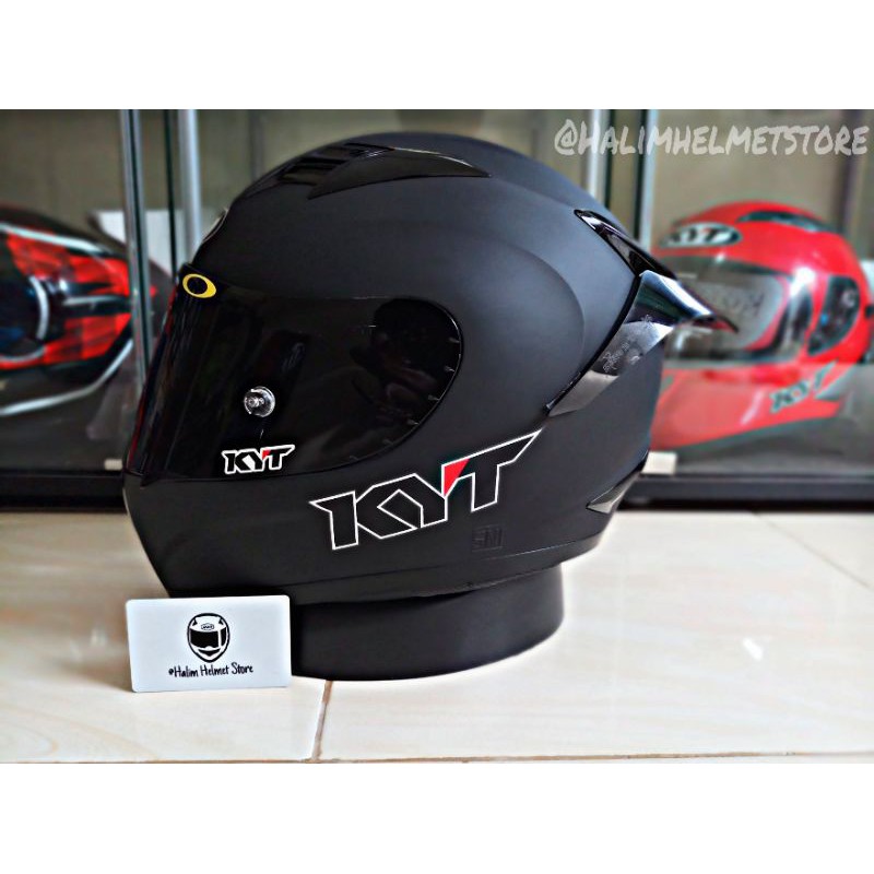 KYT R10 Black Doff (Paket Ganteng)