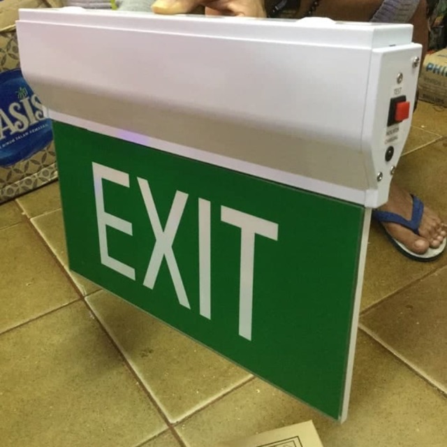 Lampu exit battery exit sign emergency exit
