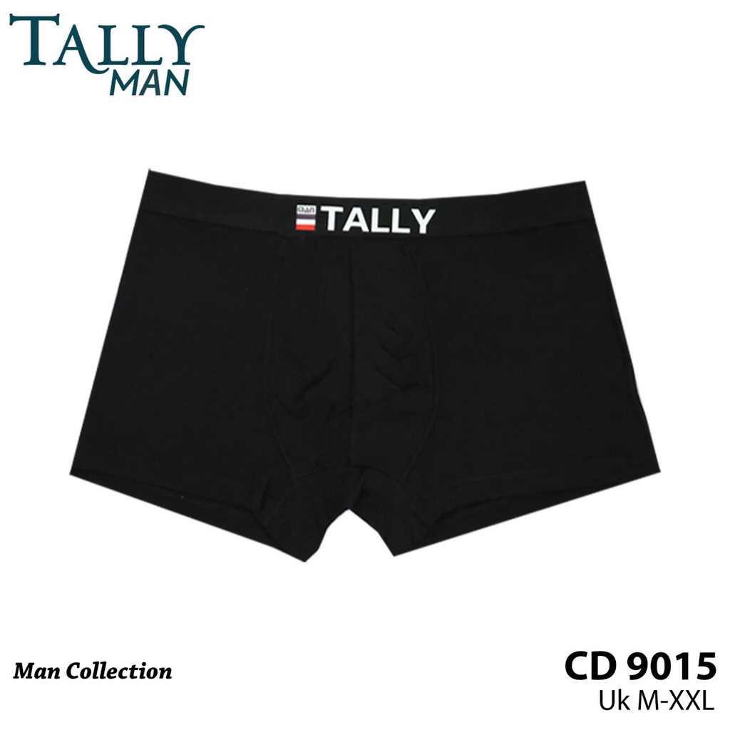 TOKO KL | BOXER TALLY KATUN 100 % TALLY Celana Boxer Pria/Cowo Katun Bambu Fit to M - XXL Adem dan Nyaman CD 9015