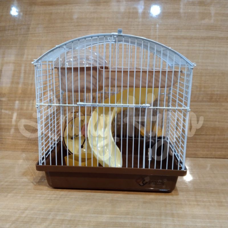 Kandang Hamster 1 Set Dayang 158 Hamster Cage Uk P22cm L16cm T25cm-Coklat