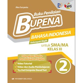 Buku BUPENA BAHASA INDONESIA SMA KLS 11 WAJIB Penerbit ERLANGGA-1