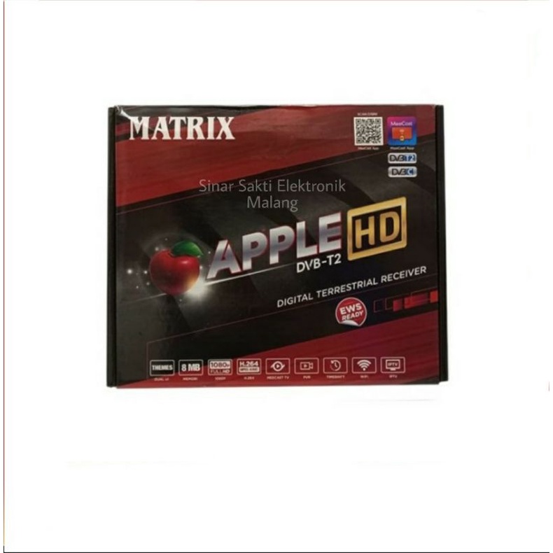 STB Set Top Box Matrix Apple TV Analog ke Digital DVB T2 Wifi HD Jernih Malang