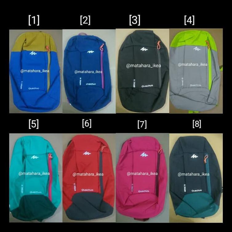 (Matahara) Tas Decathlon Backpack Quechua Arpenaz 10L, Ransel Anak - Navy Blue Cuci Gudang