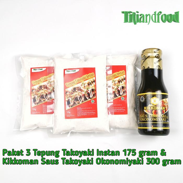 

Tepung Paket Tepung Takoyaki 175 Gr 3 Pcs & Kikkoman Saus Takoyaki 300 Gram