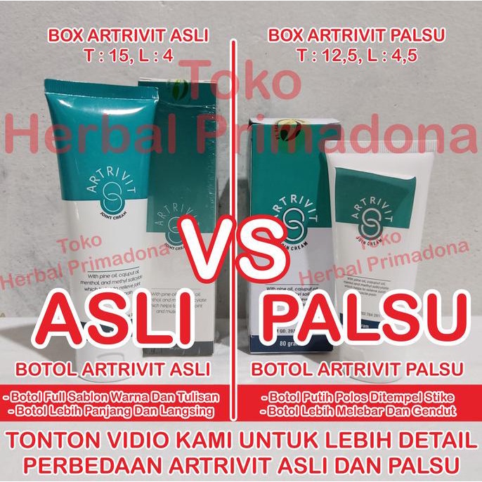 Artrivit Asli Cream Obat Sendi Herbal BPOM