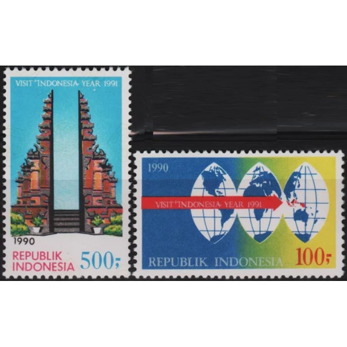 

Perangko Filateli H4 Indonesia MNH 2v 01.05.1990 Visit Indonesia Year 1991