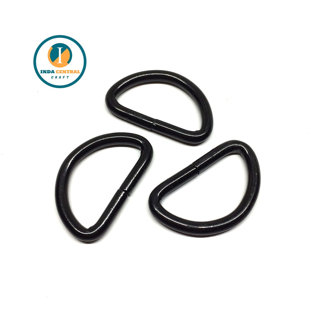 RING D AKSESORIS TAS BESI 2.5 CM HITAM