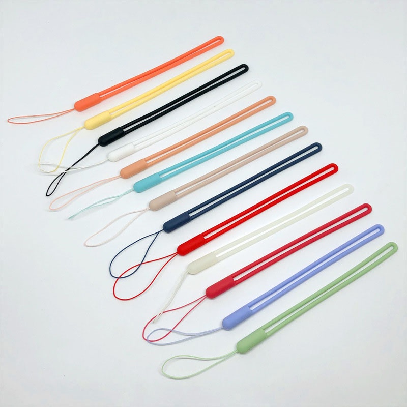 Silicone Cell Phone Lanyard for Iphone Samsung Phone Wrist Straps Keychain Camera Strap Id Card Usb Hanging Rope TOTALL