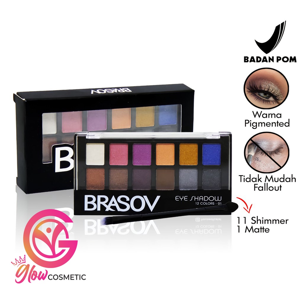 BRASOV EYESHADOW 12 COLORS