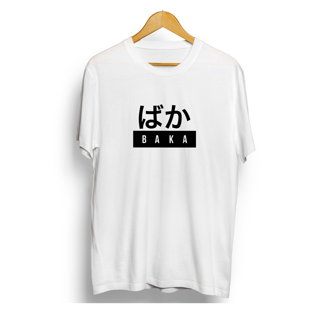 kaos jepang baka S-XXXXL katun combed 30's kaos wibu kaos kanji kaos keren kaos anime