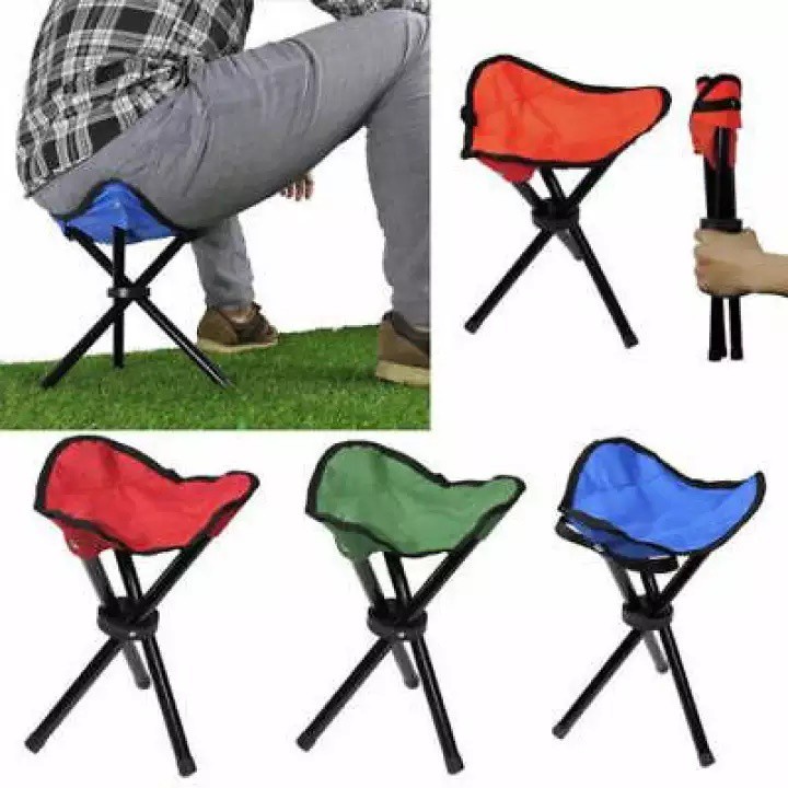 Barnik88 Kursi Lipat Triangle foldable chair Portable kursi Mancing Santai Bahan Kuat Dan Nyaman SJD-1