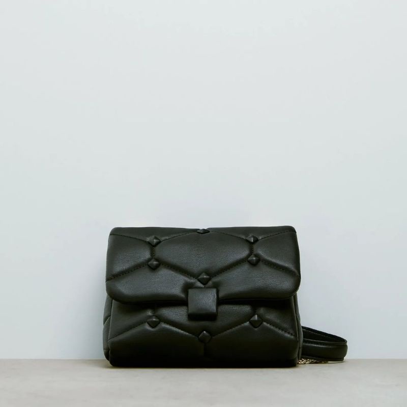 ZRA QUILTED STUDDED CROSSBODY BAG