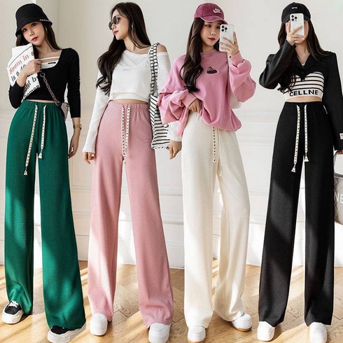 Korean Long Pants High Waist Celana Panjang Wanita 2588 | Celana Kulot Import HOPYLOVY