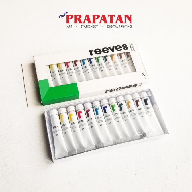 

TERBARUU!! Cat Akrilik Reeves / Acrylic Paint set 12 warna SALE