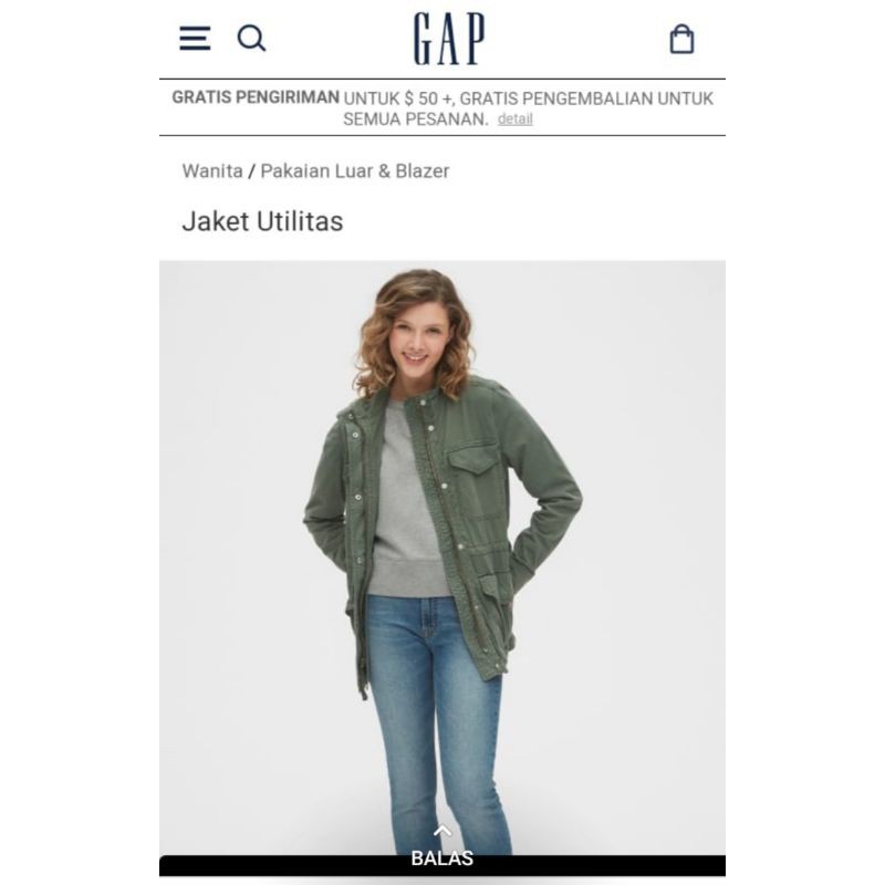 Jaket Parka Gap Unisex murah