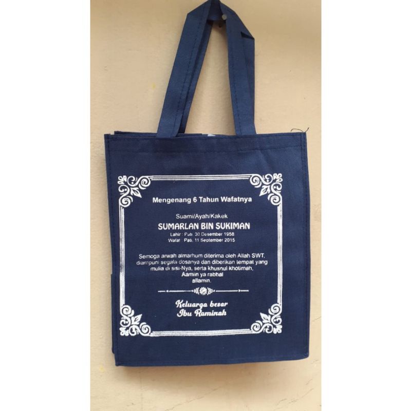 TAS SPUNBOND 25×25 TAS BESEK NASI KOTAK
