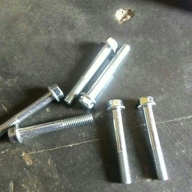 Baut Topi 8 6x40 Putih Flange Bolt