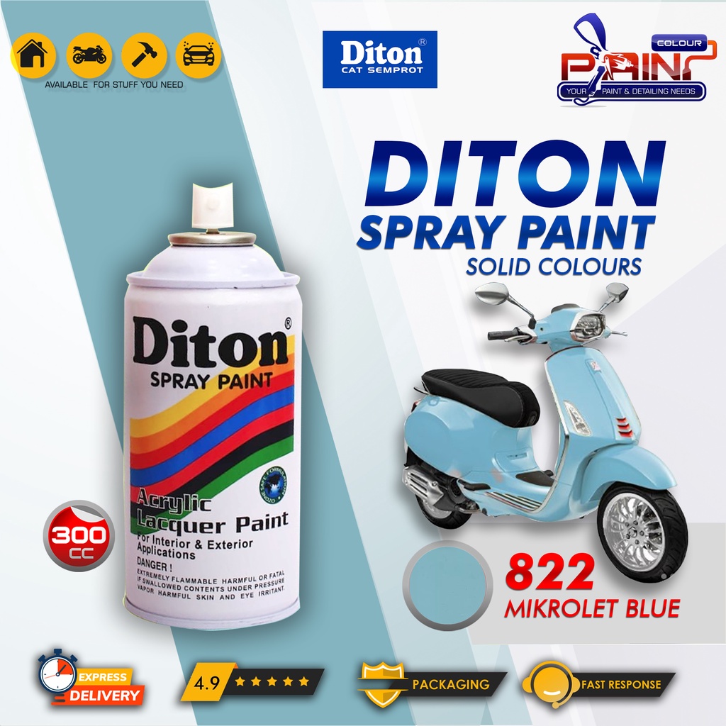 Diton 822 Mikrolet Blue Cat Semprot/Pylox/Samurai Motor/Helm/Gundam