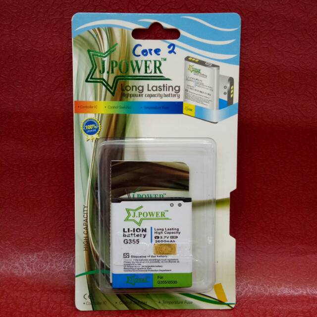 Pheystore batrai double power J-power samsung core 2