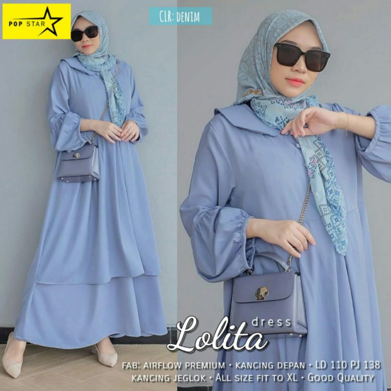 Lolita Dress/Maxy Dress/Maxi Dress/Gamis/Baju Muslim