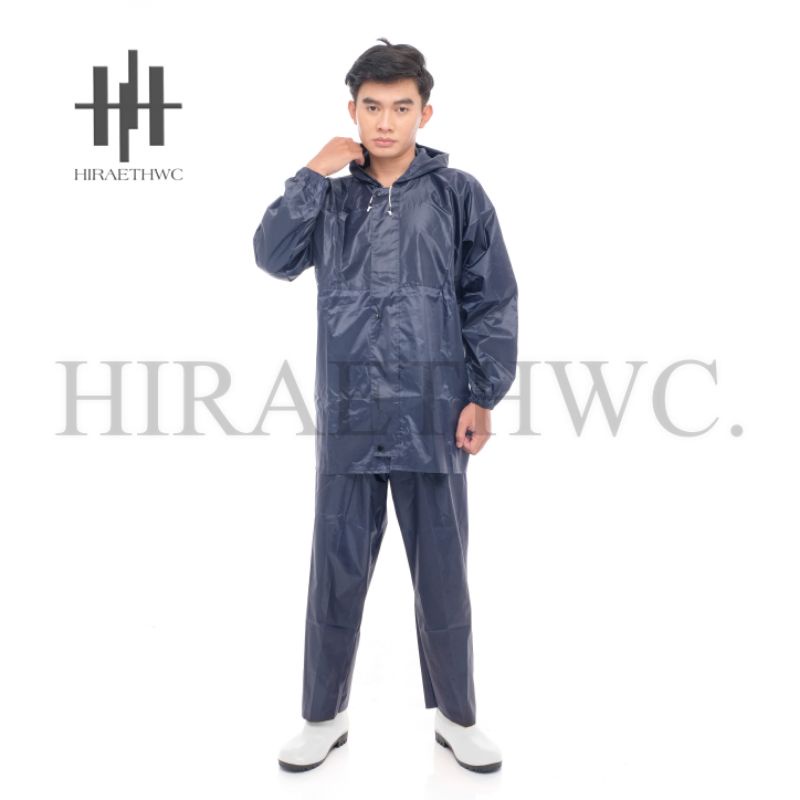 JAS HUJAN SET BAJU DAN CELANA / STELAN JAS HUJAN NAVY