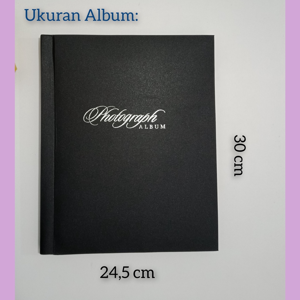 [PROMO] BUKU ALBUM FOTO PEREKAT MAGNETIK 3R/4R/5R/6R/8R/10R MEDIUM SIZE BLACKSHEET