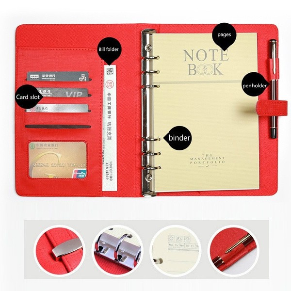 

Exclusive Buku Agenda Binder Bussiness Soft Leather Notebook Planner Organizer