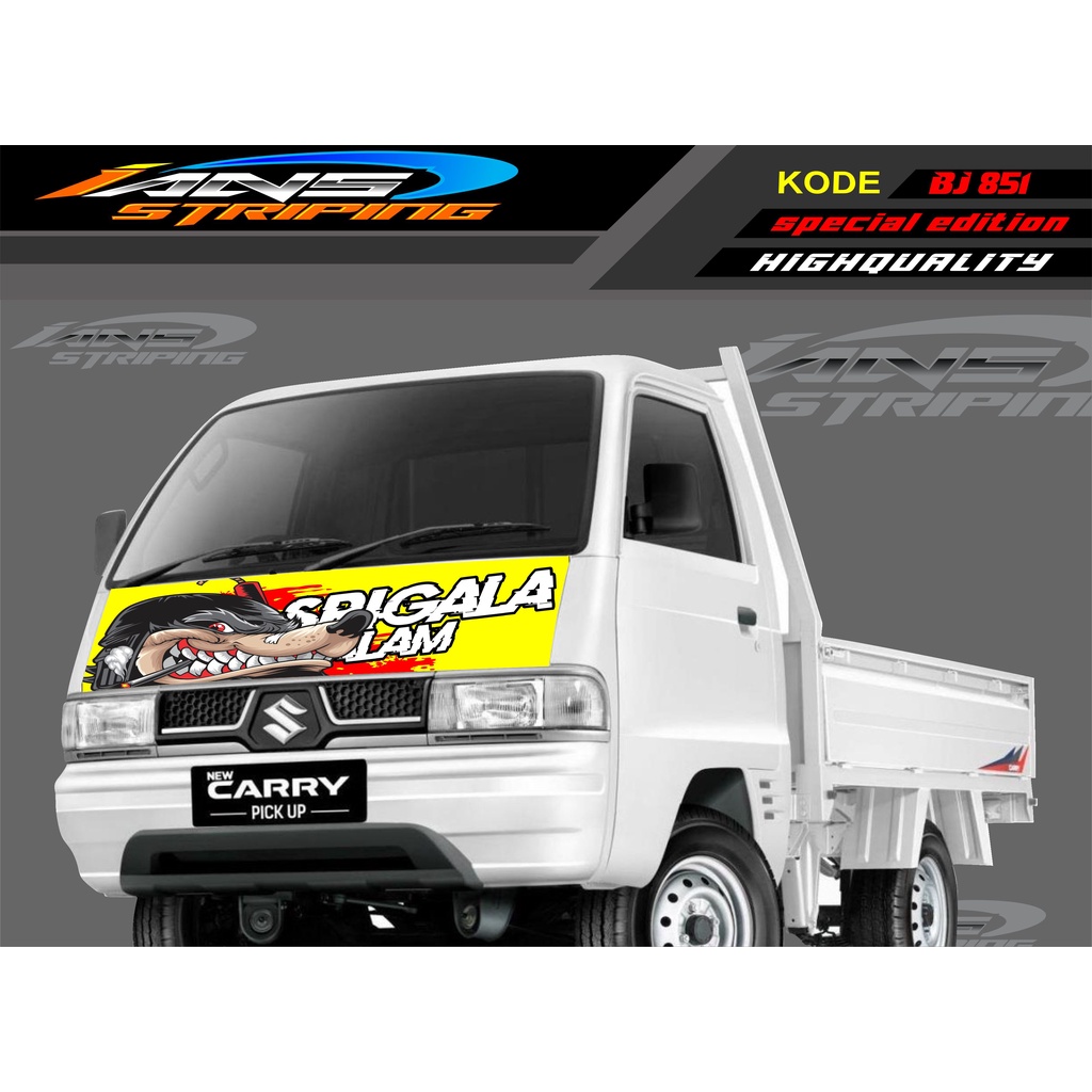 DECAL STICKER KAP MOBIL CARRY/ STIKER KABIN DEPAN MOBIL CARRY PICK UP / STICKER TERBARU