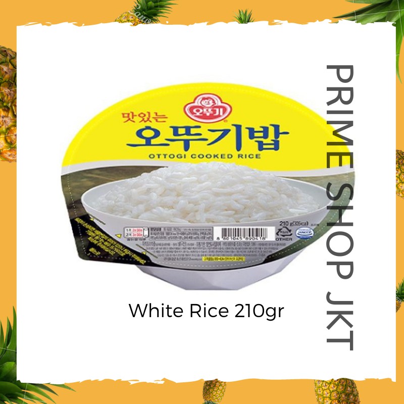 

Nasi Instan Ottogi Cooked White Rice - Nasi Travel Camping - Nasi Siap Saji Korea 210 gram